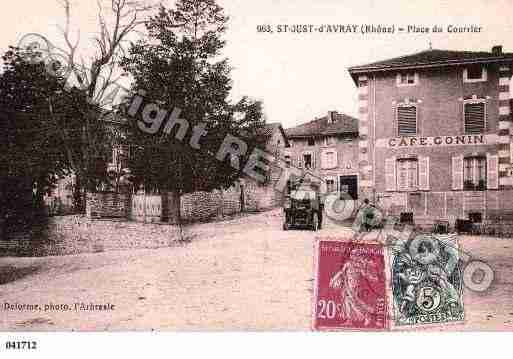 Ville de SAINTJUSTD\'AVRAY, carte postale ancienne