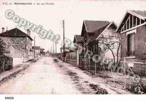 Ville de SARTROUVILLE, carte postale ancienne