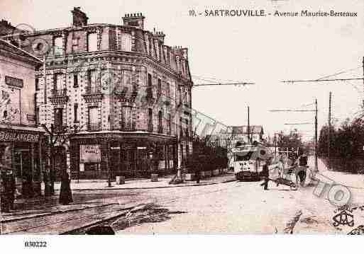 Ville de SARTROUVILLE, carte postale ancienne