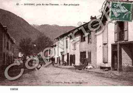 Ville de SAVIGNACLESORMEAUX, carte postale ancienne