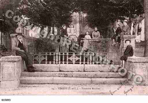 Ville de VERETZ, carte postale ancienne