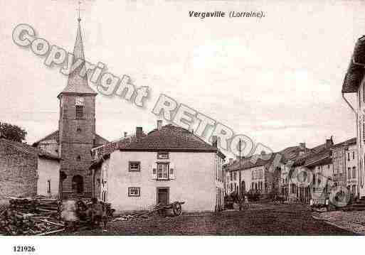 Ville de VERGAVILLE, carte postale ancienne