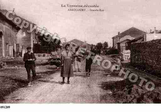 Ville de ABAUCOURT, carte postale ancienne