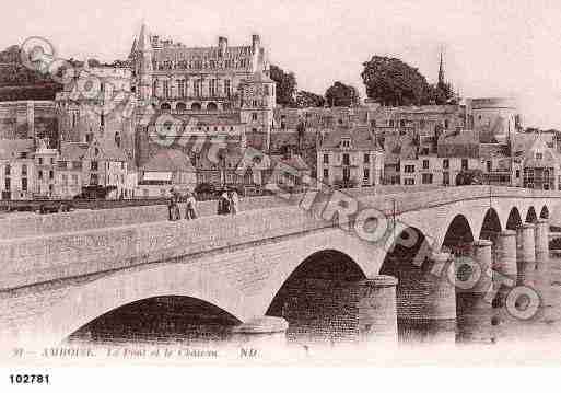 Ville de AMBOISE, carte postale ancienne