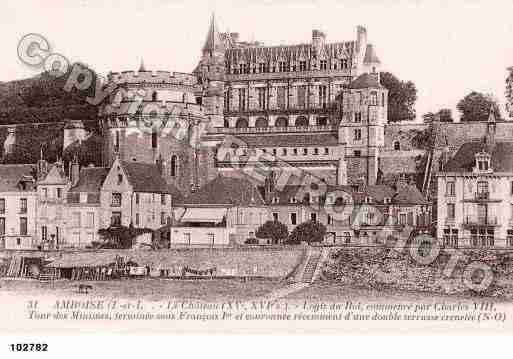 Ville de AMBOISE, carte postale ancienne