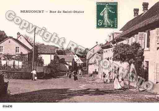 Ville de BEAUCOURT, carte postale ancienne