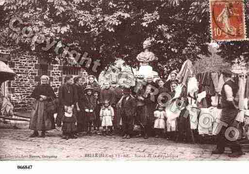 Ville de BELLEISLEENTERRE, carte postale ancienne