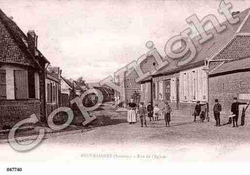 Ville de BEUVRAIGNES, carte postale ancienne