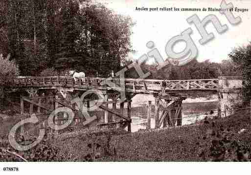 Ville de BLAINCOURTSAUBE, carte postale ancienne