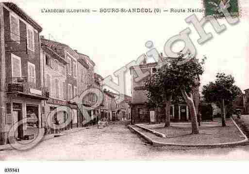 Ville de BOURGSAINTANDEOL, carte postale ancienne