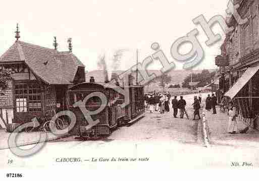 Ville de CABOURG, carte postale ancienne