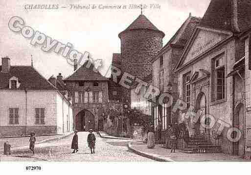 Ville de CHAROLLES, carte postale ancienne