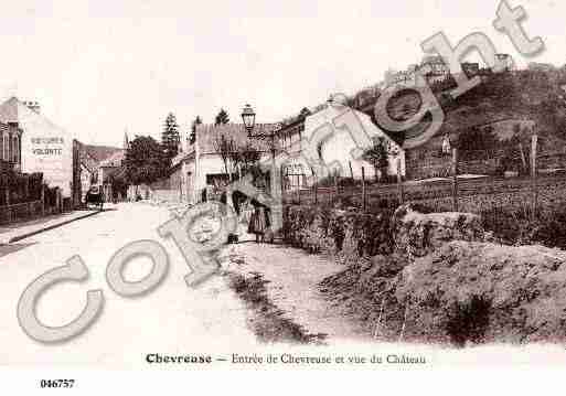 Ville de CHEVREUSE, carte postale ancienne