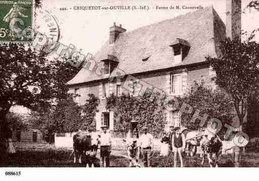 Ville de CRIQUETOTSUROUVILLE, carte postale ancienne