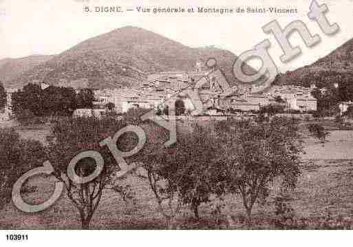 Ville de DIGNELESBAINS, carte postale ancienne