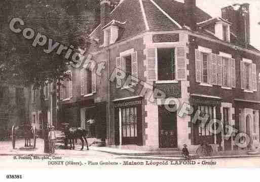 Ville de DONZY, carte postale ancienne