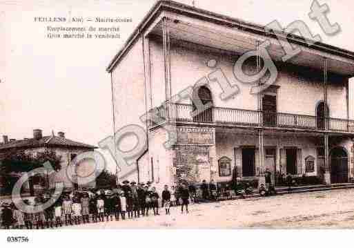 Ville de FEILLENS, carte postale ancienne