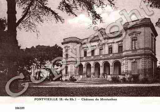 Ville de FONTVIEILLE, carte postale ancienne