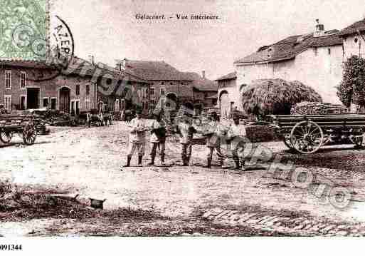 Ville de GELACOURT, carte postale ancienne