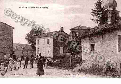 Ville de GIGNEY, carte postale ancienne