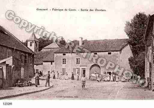 Ville de GONCOURT, carte postale ancienne