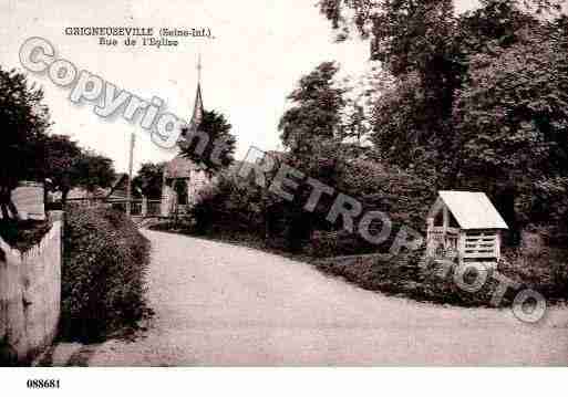 Ville de GRIGNEUSEVILLE, carte postale ancienne