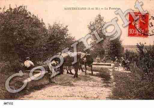 Ville de GUERARD, carte postale ancienne