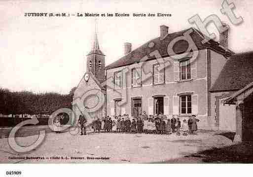 Ville de JUTIGNY, carte postale ancienne