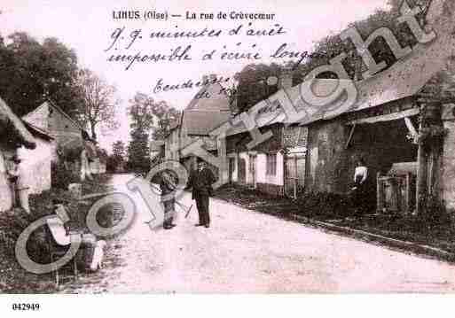 Ville de LIHUS, carte postale ancienne