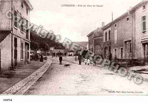 Ville de LIVERDUN, carte postale ancienne