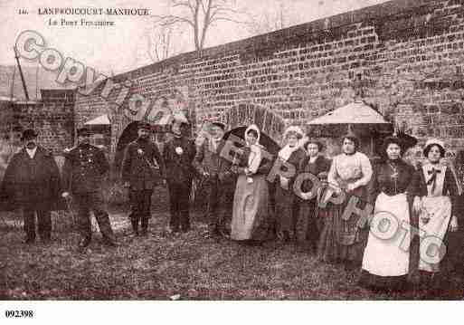 Ville de MANHOUE, carte postale ancienne