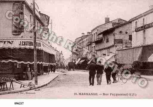 Ville de MARMANDE, carte postale ancienne