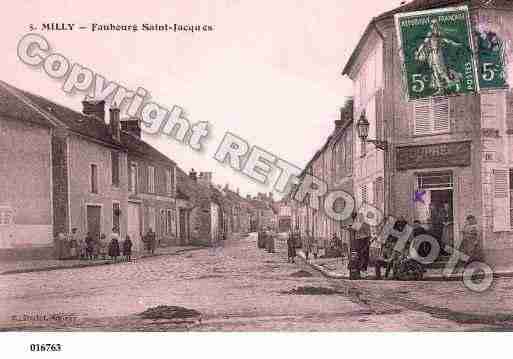 Ville de MILLYLAFORET, carte postale ancienne