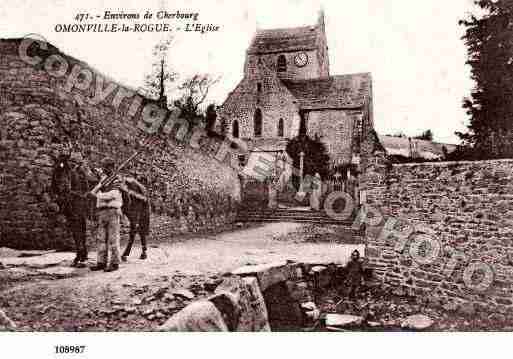 Ville de OMONVILLELAROGUE, carte postale ancienne