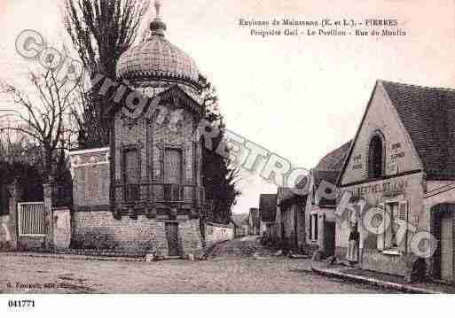 Ville de PIERRES, carte postale ancienne