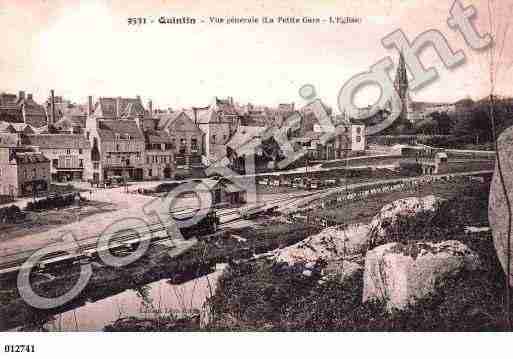 Ville de QUINTIN, carte postale ancienne