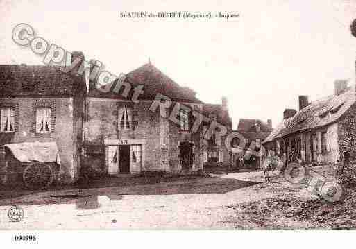 Ville de SAINTAUBINDUDESERT, carte postale ancienne