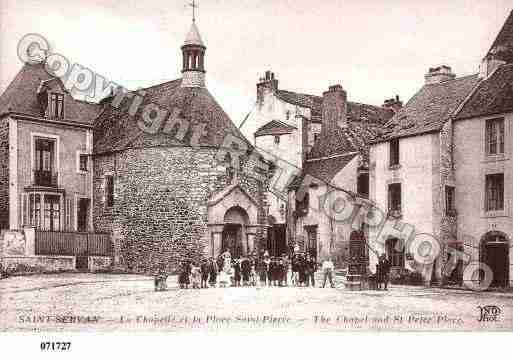 Ville de SAINTSERVAN, carte postale ancienne