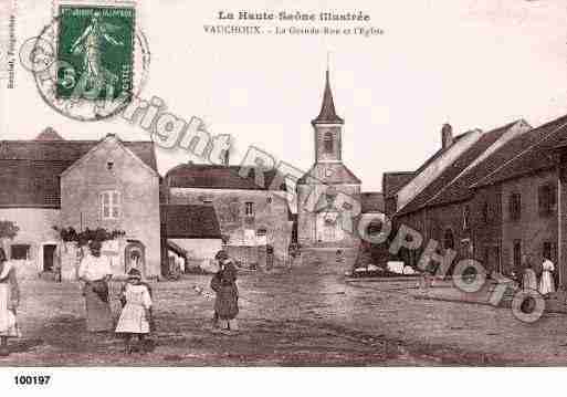 Ville de VAUCHOUX, carte postale ancienne