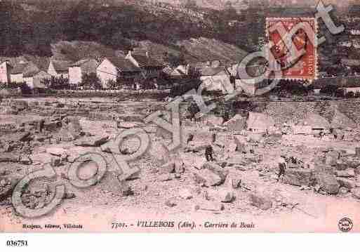 Ville de VILLEBOIS, carte postale ancienne