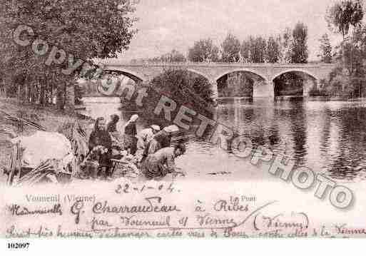 Ville de VOUNEUILSURVIENNE, carte postale ancienne