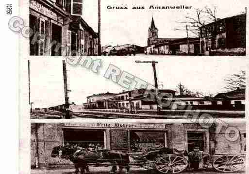 Ville de AMANVILLERS, carte postale ancienne