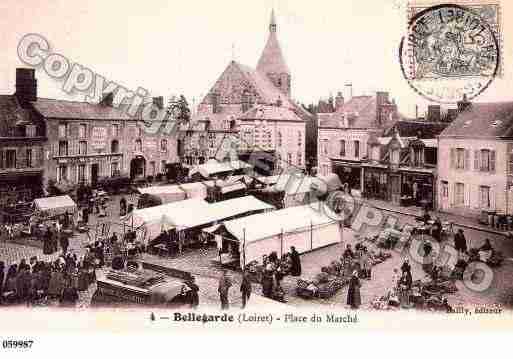 Ville de BELLEGARDE, carte postale ancienne