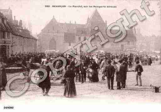 Ville de BESANCON, carte postale ancienne