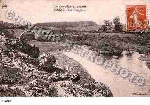 Ville de BUGEAT, carte postale ancienne