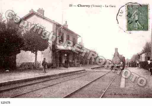 Ville de CHARNY, carte postale ancienne