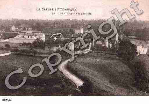 Ville de CHENIERS, carte postale ancienne