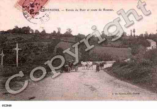 Ville de CHENIERS, carte postale ancienne