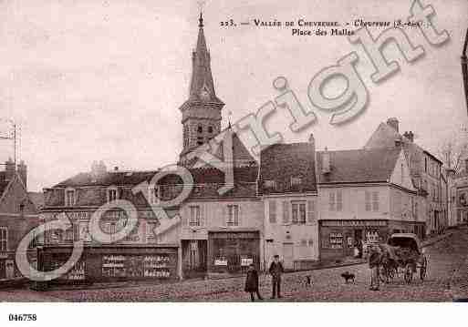 Ville de CHEVREUSE, carte postale ancienne