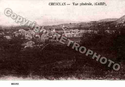 Ville de CHUSCLAN, carte postale ancienne